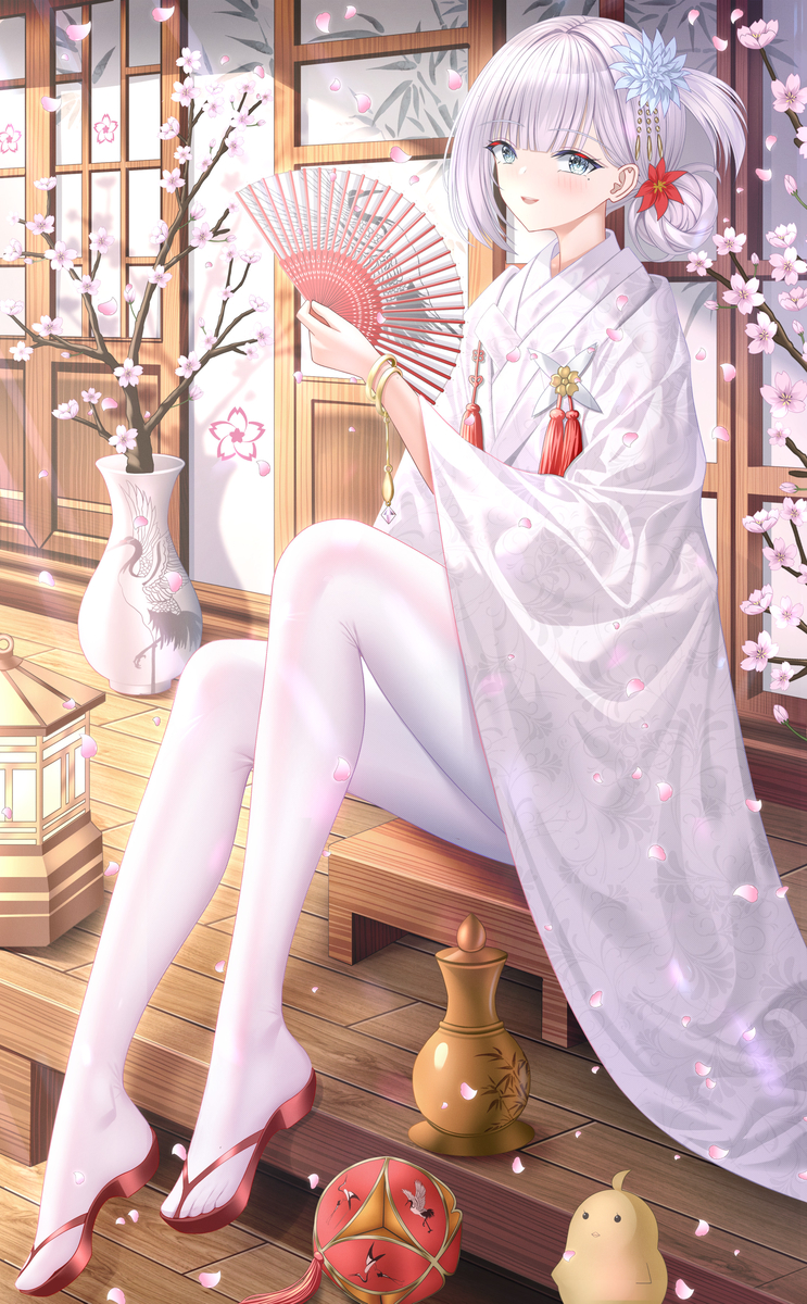 This is a pixiv picture whose title is 翔鶴 🌸.