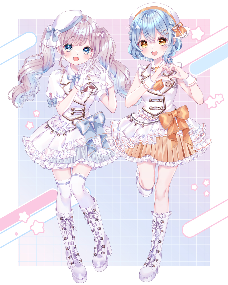 This is a pixiv picture whose title is .*.꒰ঌ 🧡🤍 ໒꒱.*..