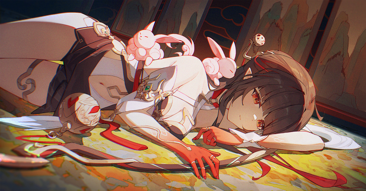 This is a pixiv picture whose title is 灵砂.