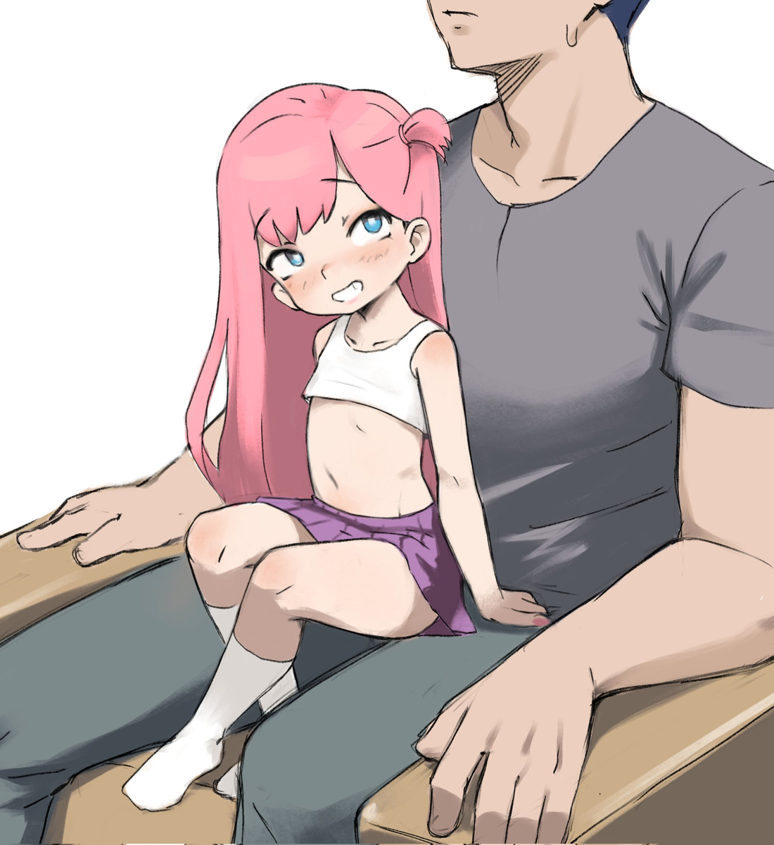 This is a pixiv picture whose title is mesugaki.