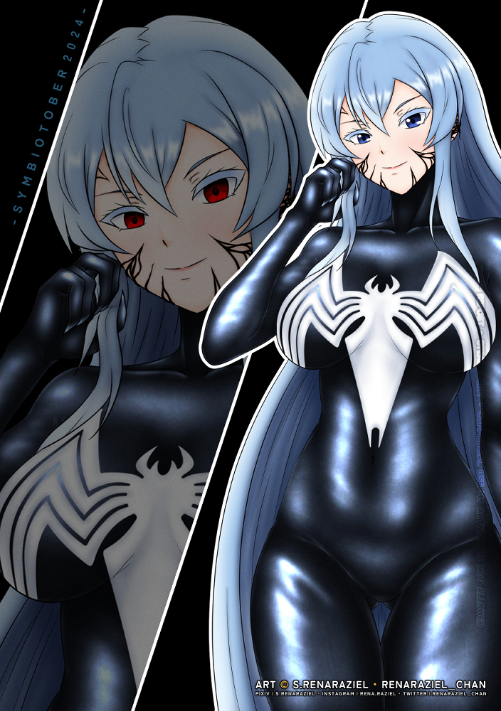 This is a pixiv picture whose title is Venomized Esdeath・エスデス.