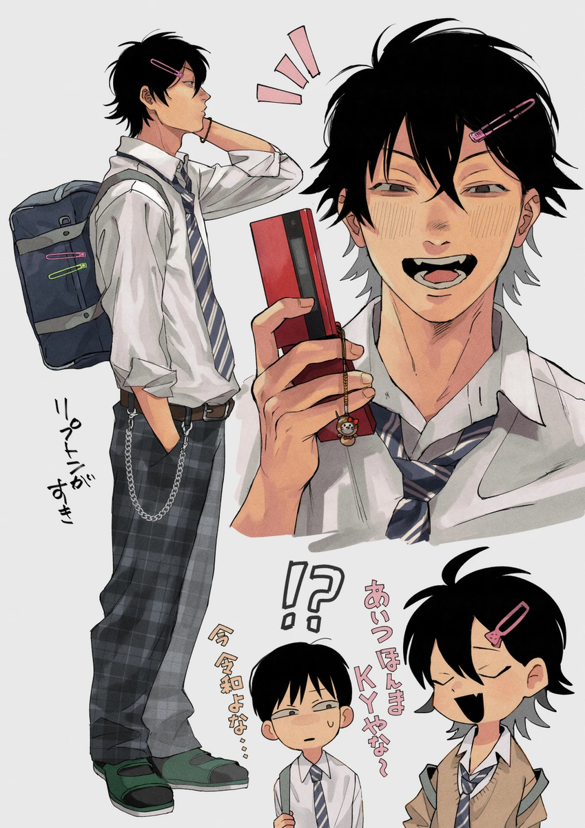 This is a pixiv picture whose title is 平成男子くん.