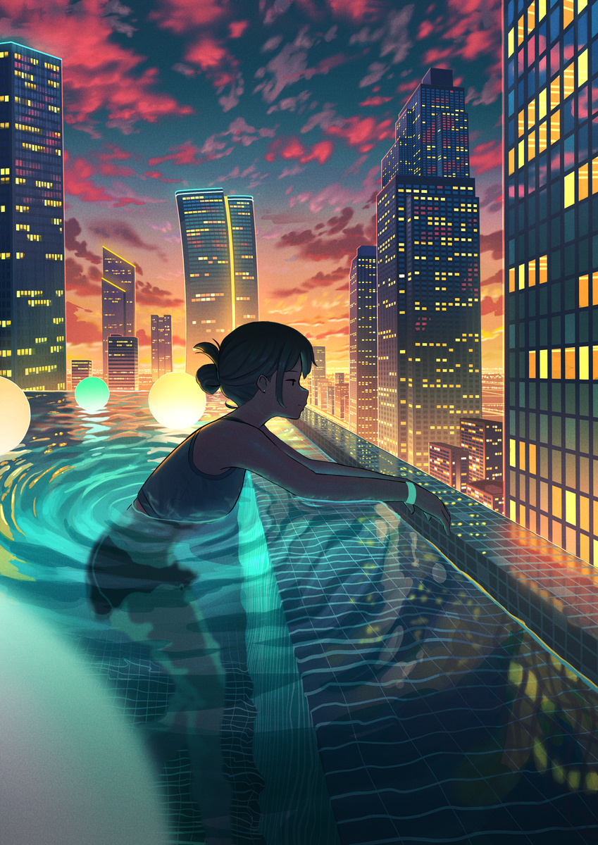 This is a pixiv picture whose title is 英気を養う.