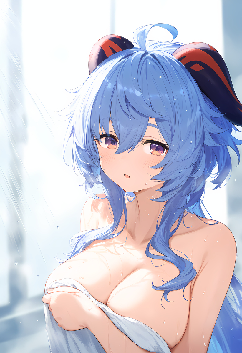 This is a pixiv picture whose title is 甘雨.
