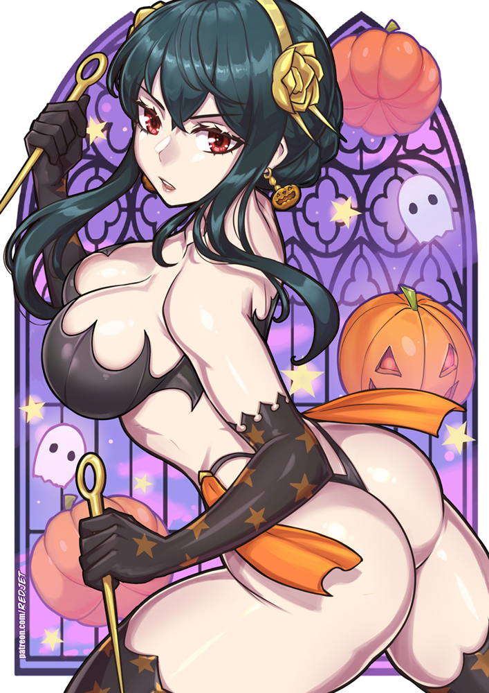 This is a pixiv picture whose title is ヨル Halloween.