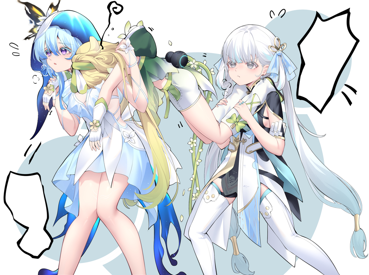 This is a pixiv picture whose title is help.