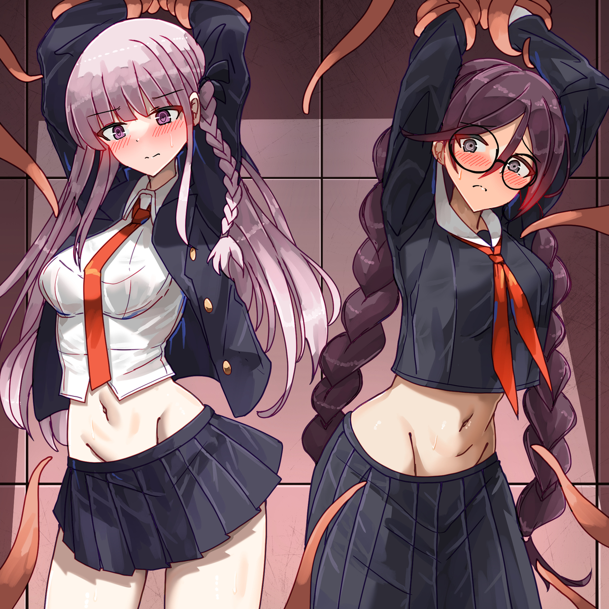 This is a pixiv picture whose title is (com) Kyoko and Touko.