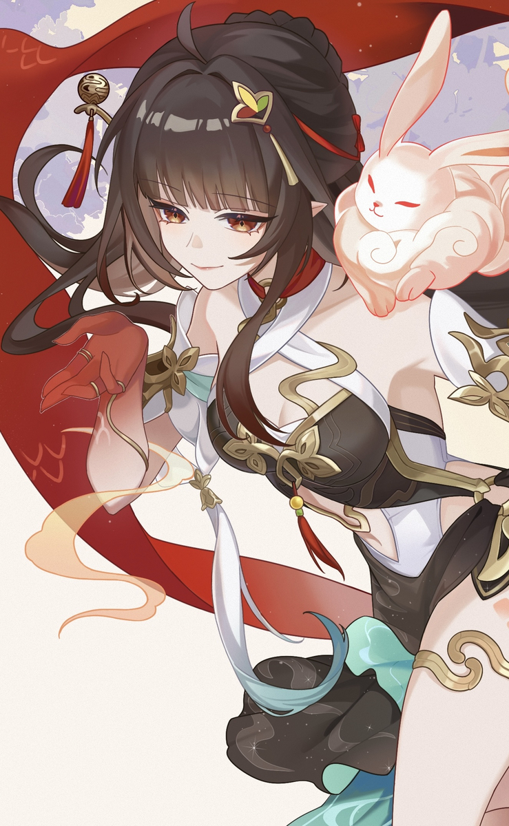 This is a pixiv picture whose title is 灵砂.