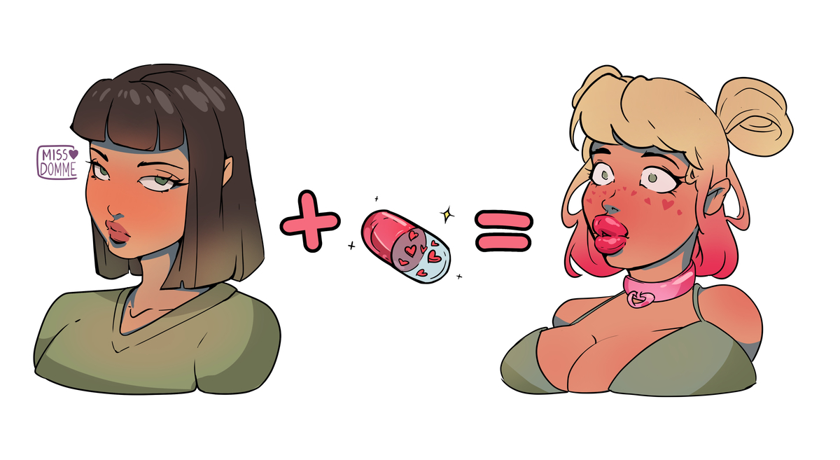 This is a pixiv picture whose title is Bimbo Pills.