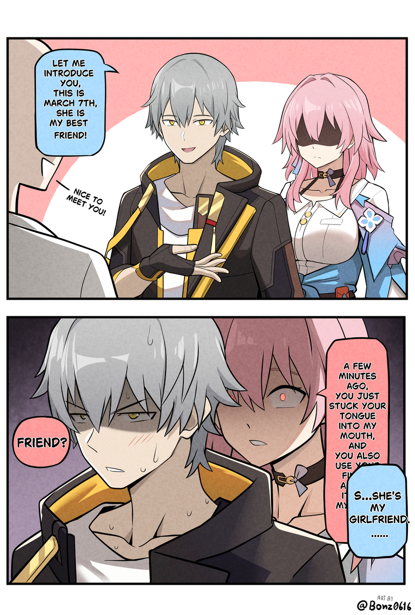 This is a pixiv picture whose title is HSR meme by Bonz0616.