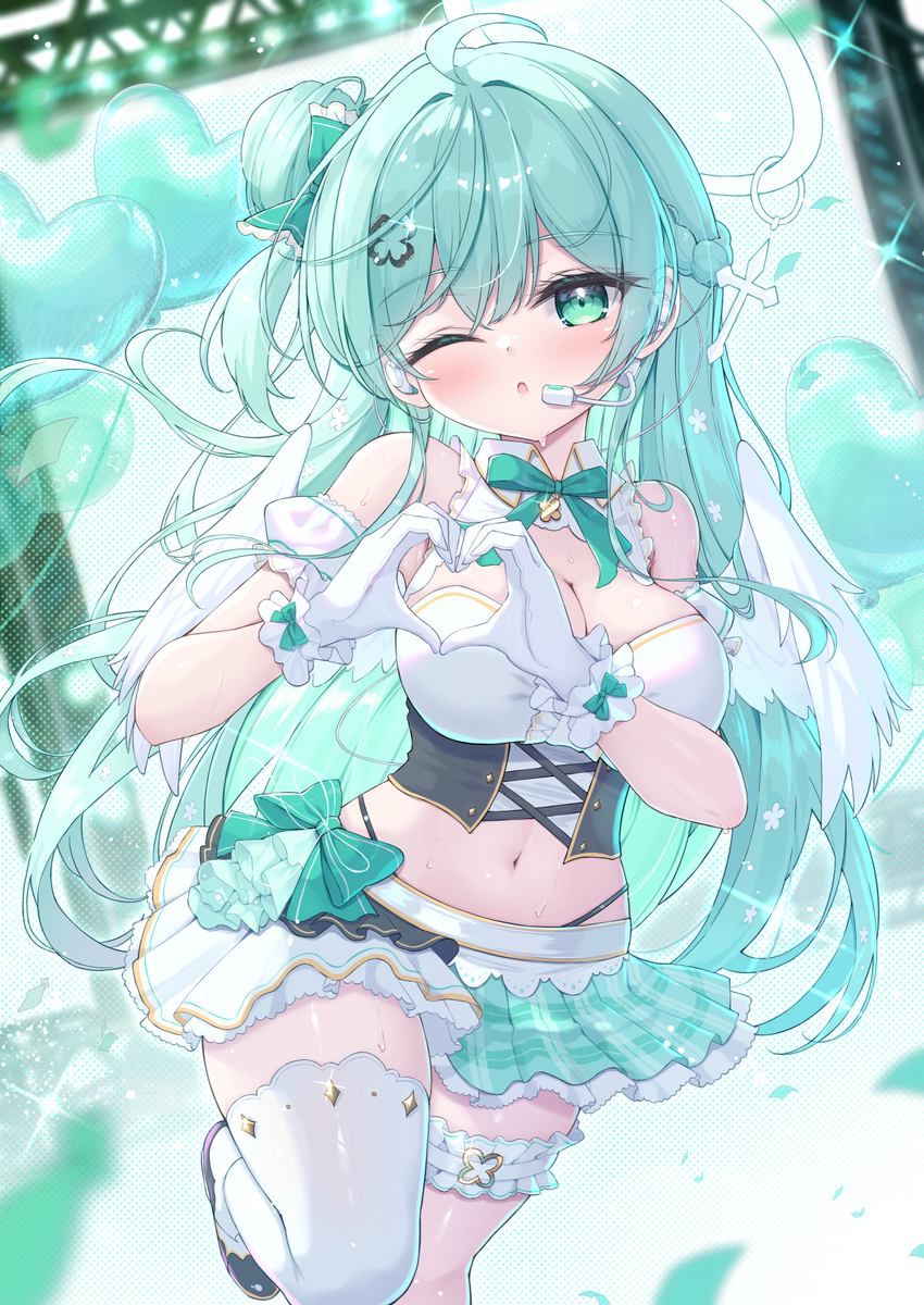 This is a pixiv picture whose title is .°ʚ💚ɞ°..