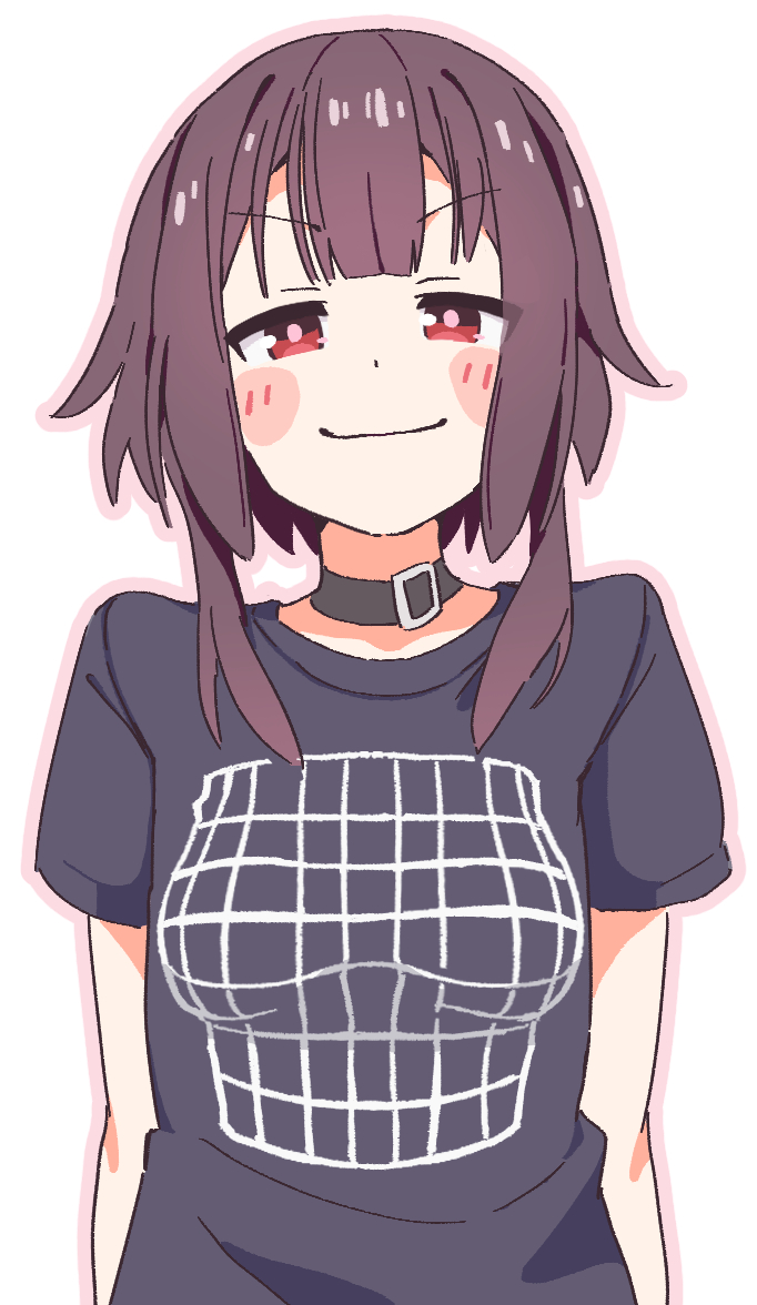 This is a pixiv picture whose title is 大きく見える柄のTシャツ.