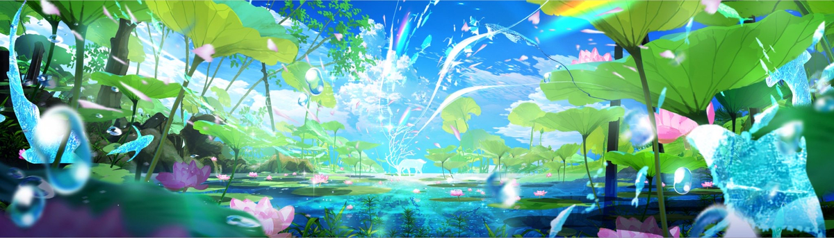 This is a pixiv picture whose title is 花恋緑曲.