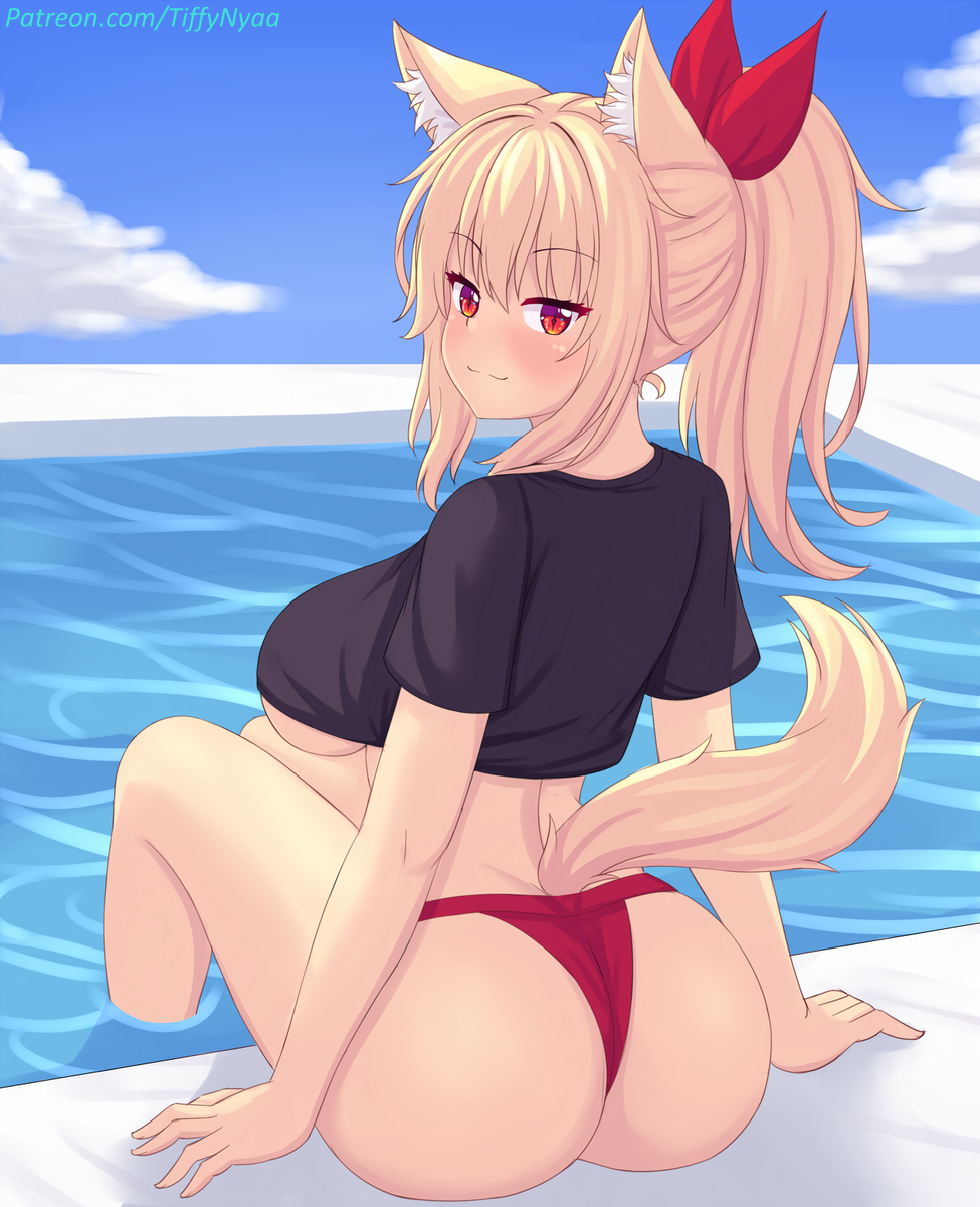 This is a pixiv picture whose title is Tiffy at the pool!!~~.