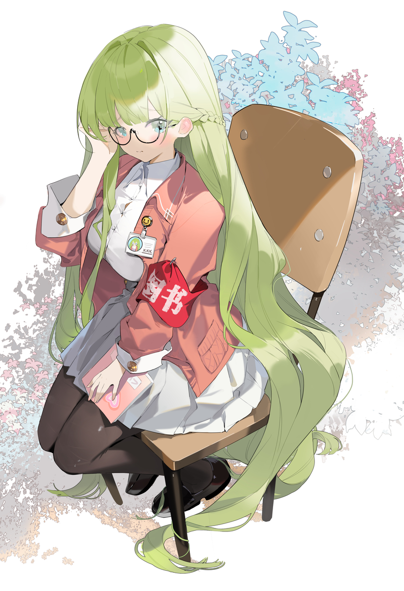 This is a pixiv picture whose title is 图书管理员的秘密.