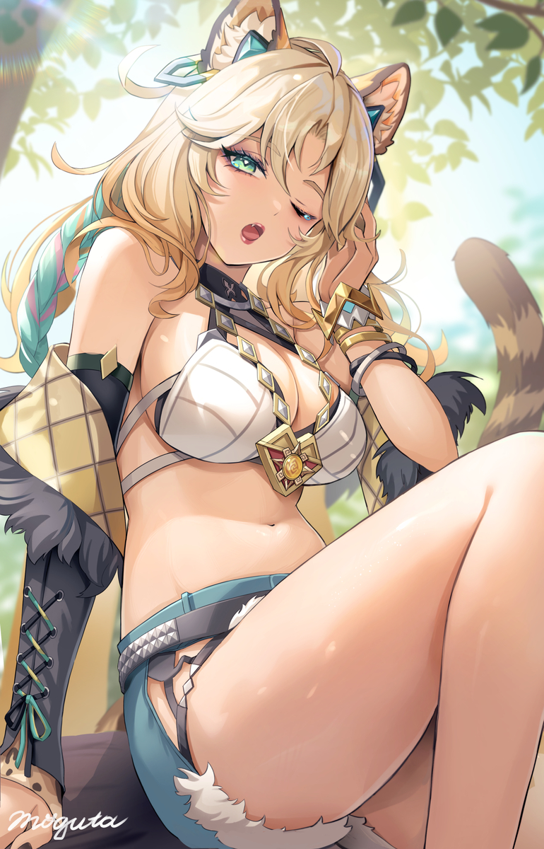 This is a pixiv picture whose title is 木の上のお昼寝.