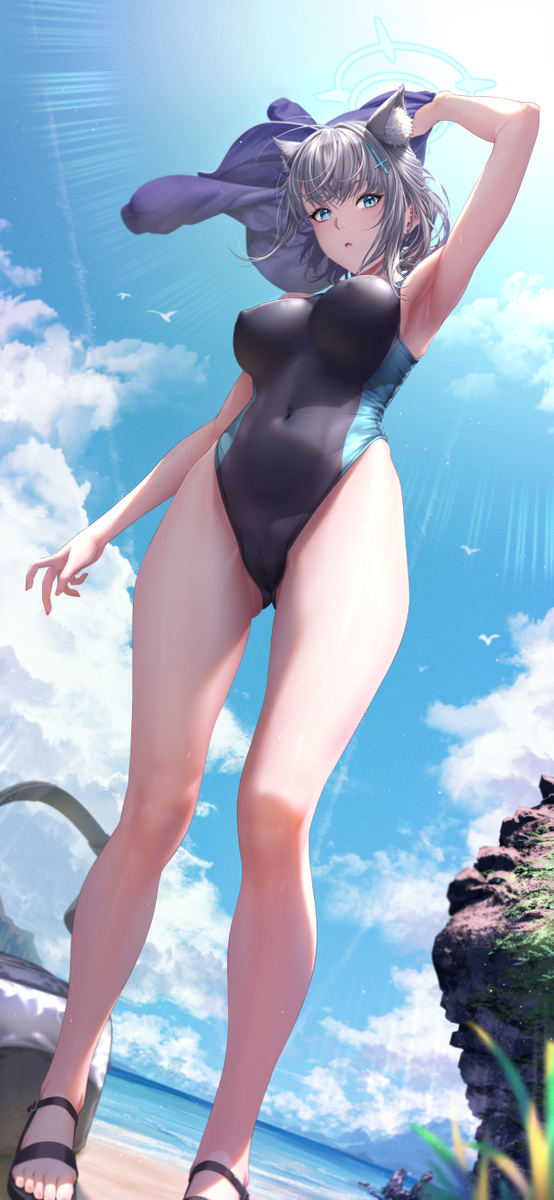 This is a pixiv picture whose title is 砂狼シロコ.