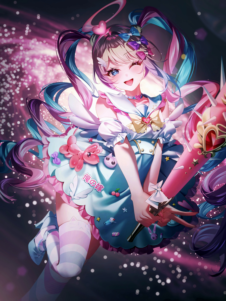 This is a pixiv picture whose title is NEEDY_GIRL_OVERDOSE.