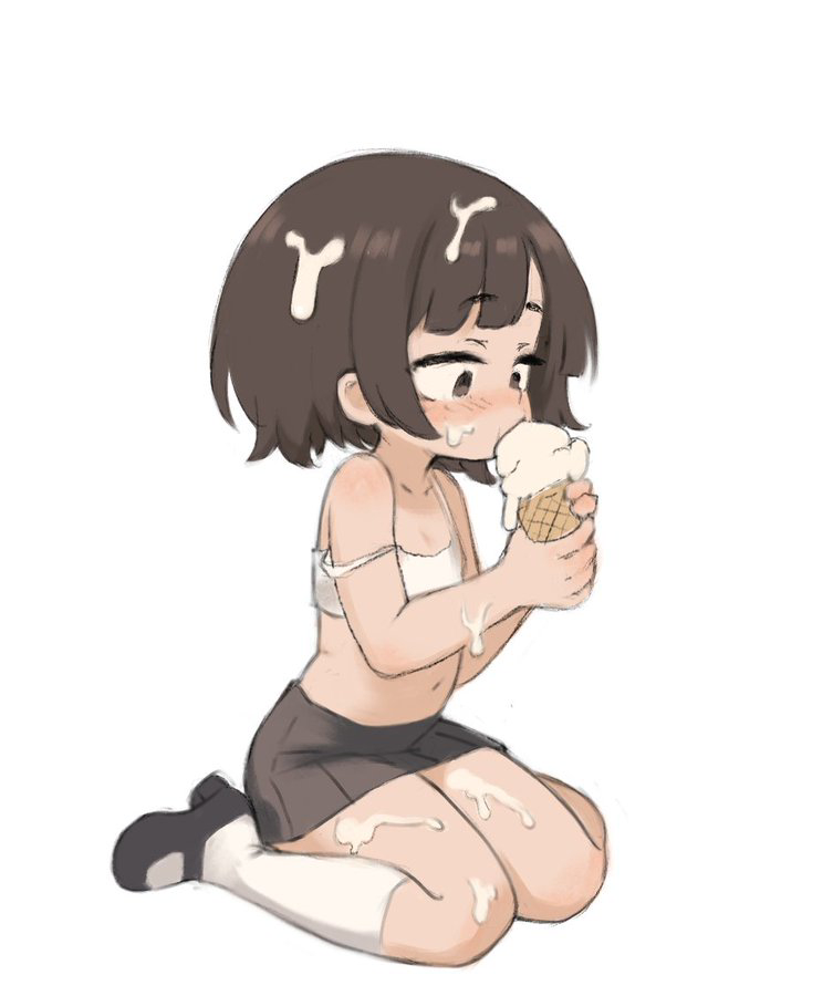 This is a pixiv picture whose title is icecream.