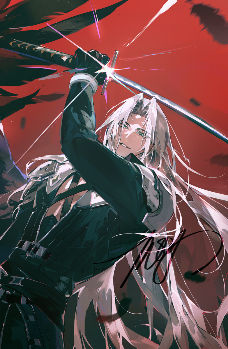 This is a pixiv picture whose title is Sephiroth.