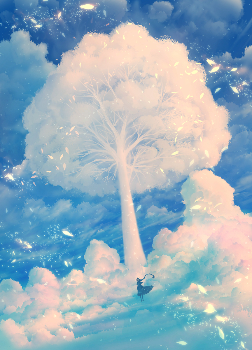 This is a pixiv picture whose title is 心煦の雲樹.