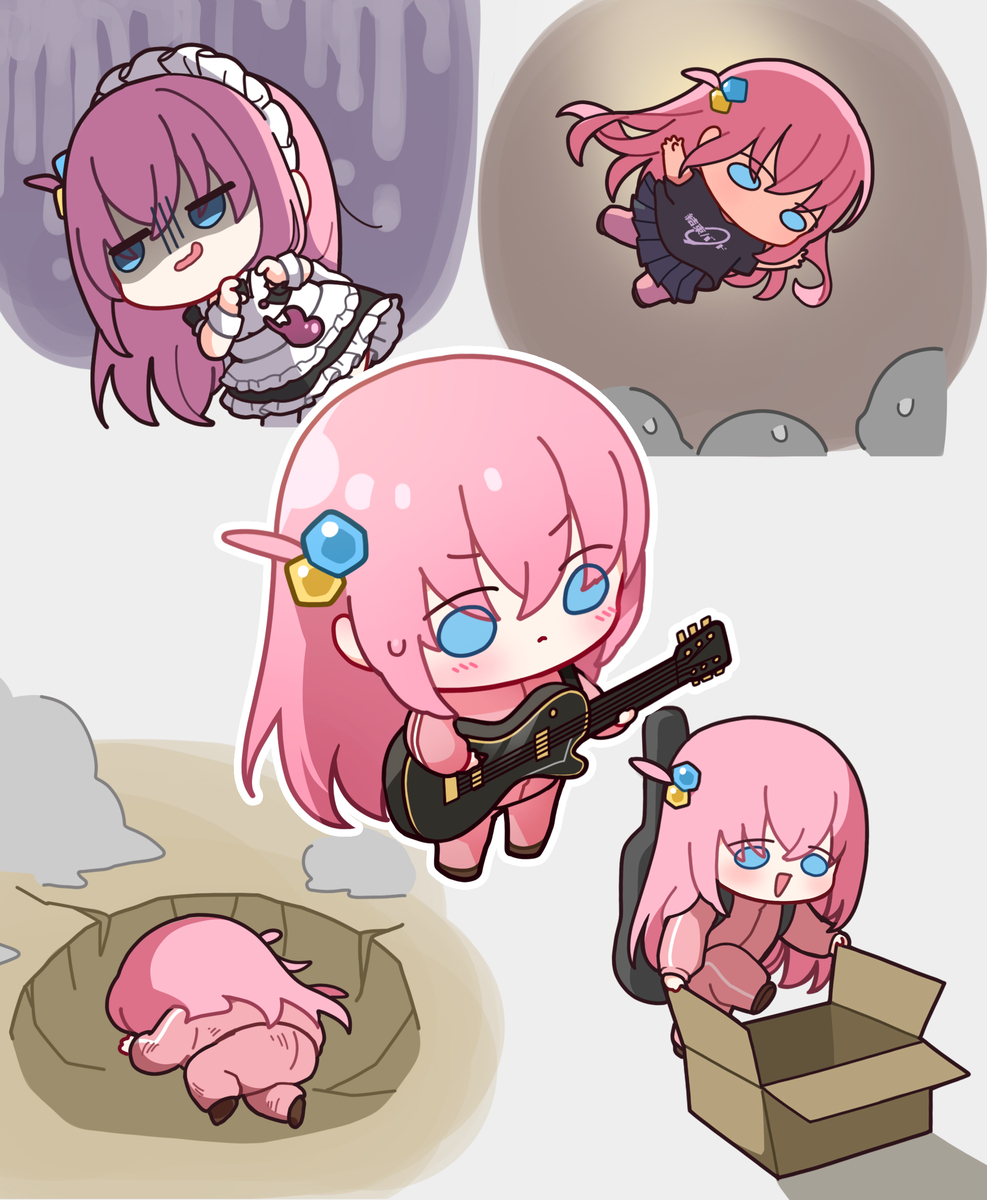 This is a pixiv picture whose title is ぼっち・ざ・ろっく!.