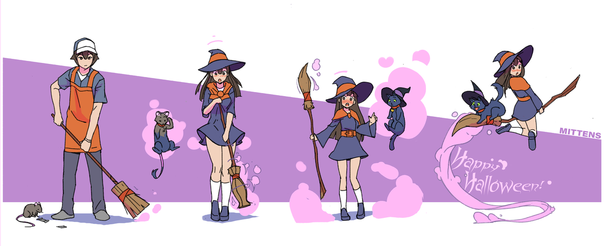 This is a pixiv picture whose title is Witches broom (TGAR).