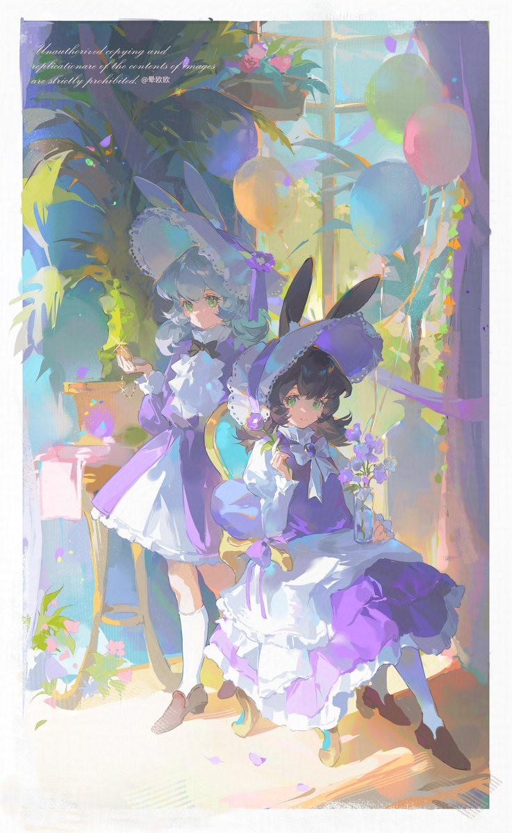 This is a pixiv picture whose title is OC.