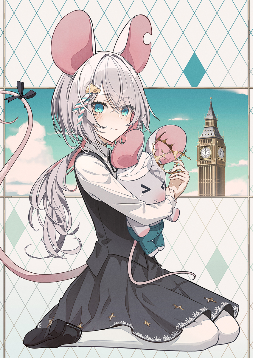This is a pixiv picture whose title is 兄妹ねずみ.