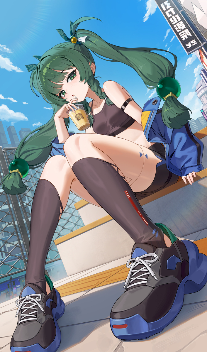 This is a pixiv picture whose title is 青衣.