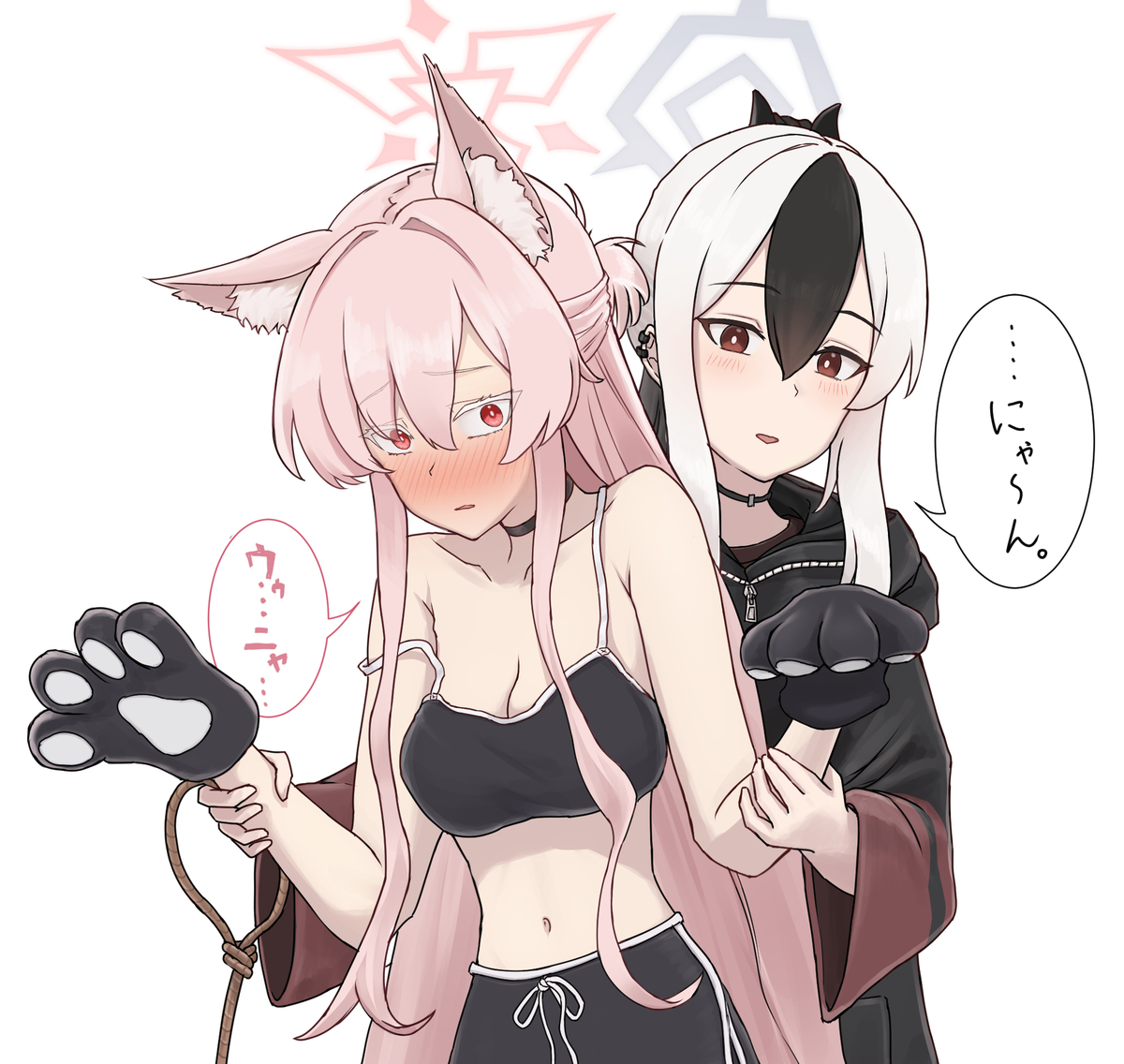 This is a pixiv picture whose title is 私のために、鳴いてくれる？.