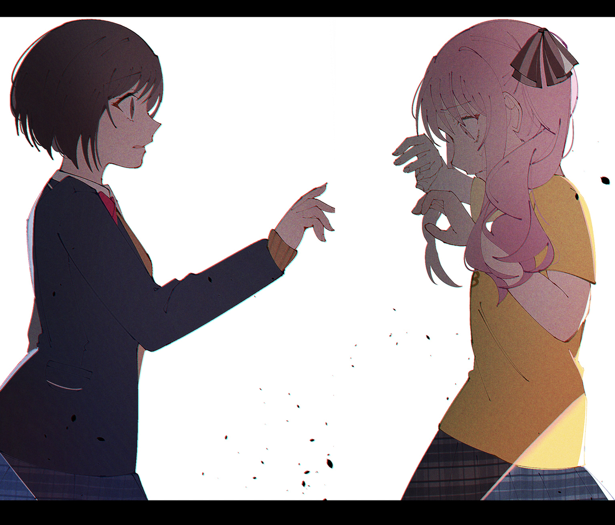 This is a pixiv picture whose title is 拒絶.