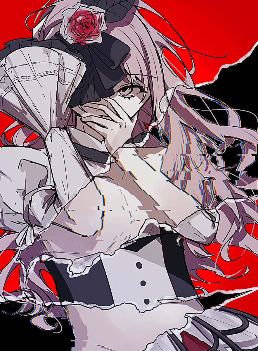 This is a pixiv picture whose title is 化けの花.