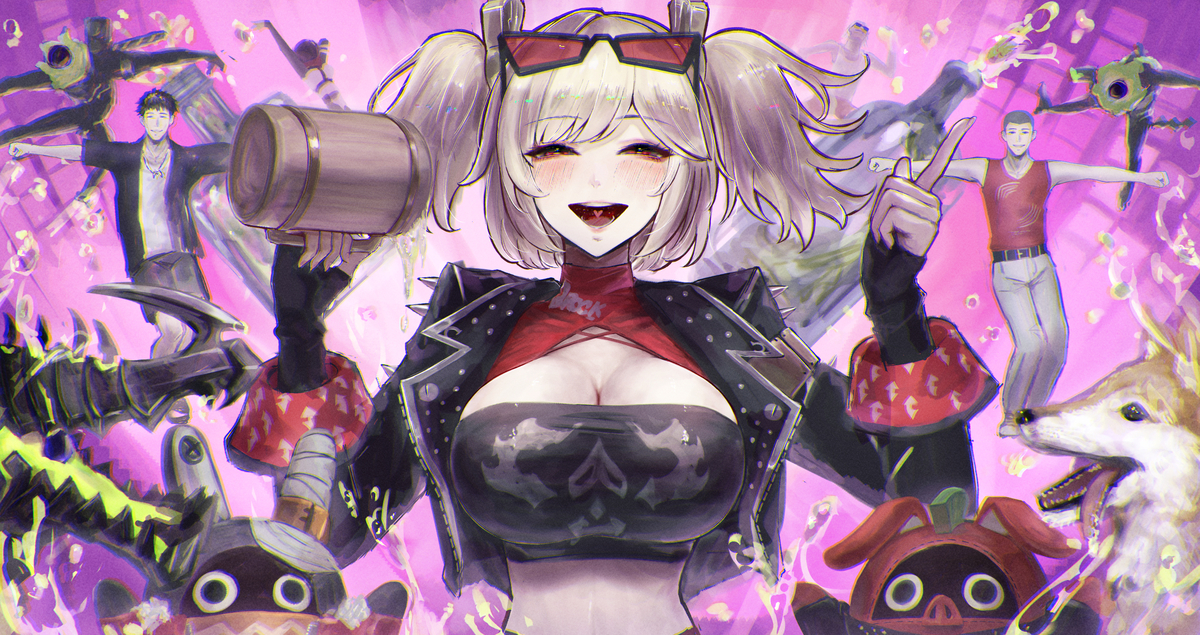 This is a pixiv picture whose title is みんなでニトロフューエルを飲もう〜！！.