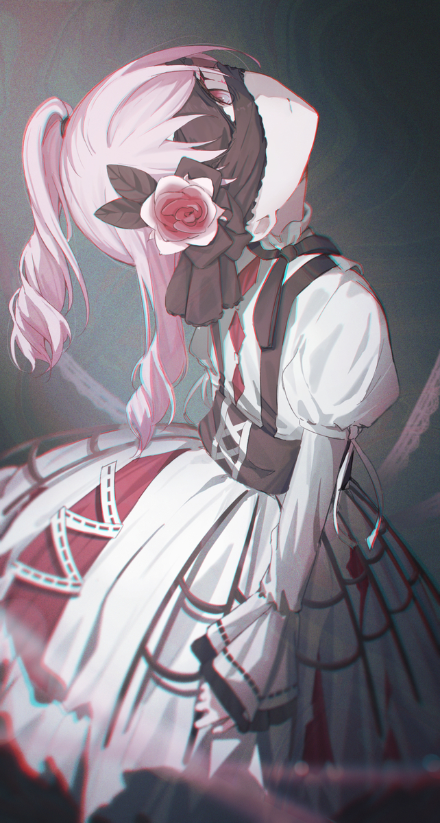 This is a pixiv picture whose title is 化けの花.