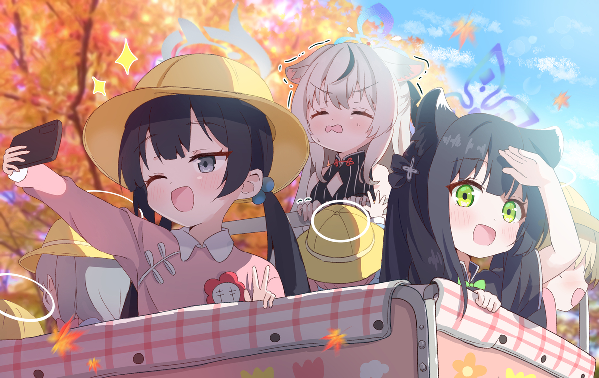 This is a pixiv picture whose title is 梅花園の秋のお散歩.