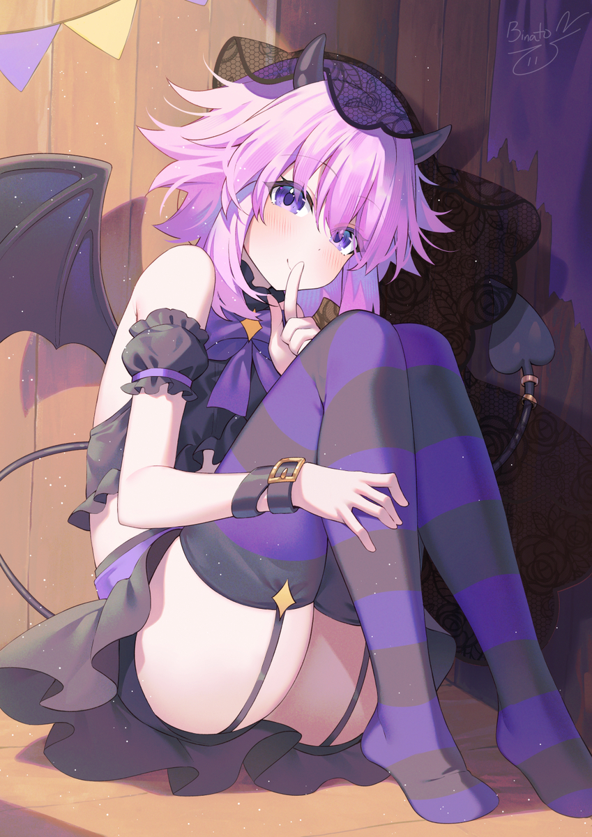 This is a pixiv picture whose title is 🦇Little Demon😈.