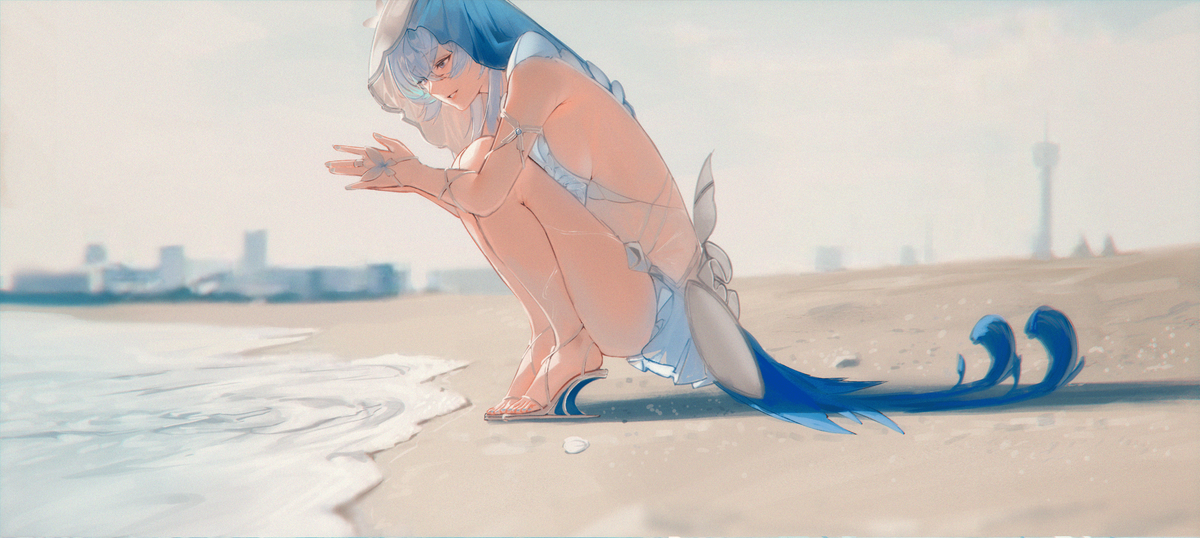 This is a pixiv picture whose title is shorekeeper.