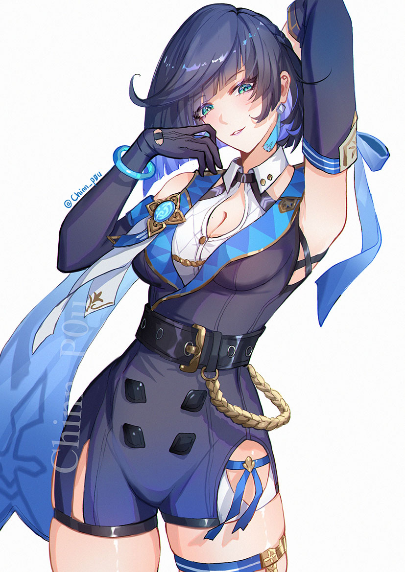 This is a pixiv picture whose title is Yelan.