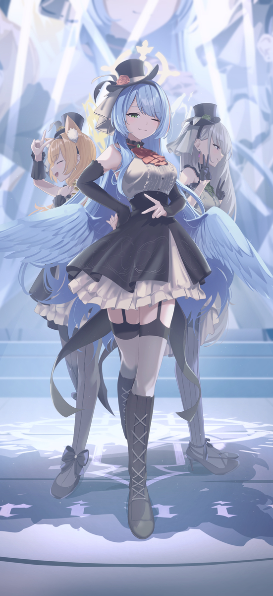 This is a pixiv picture whose title is 蒼森ミネ(アイドル).