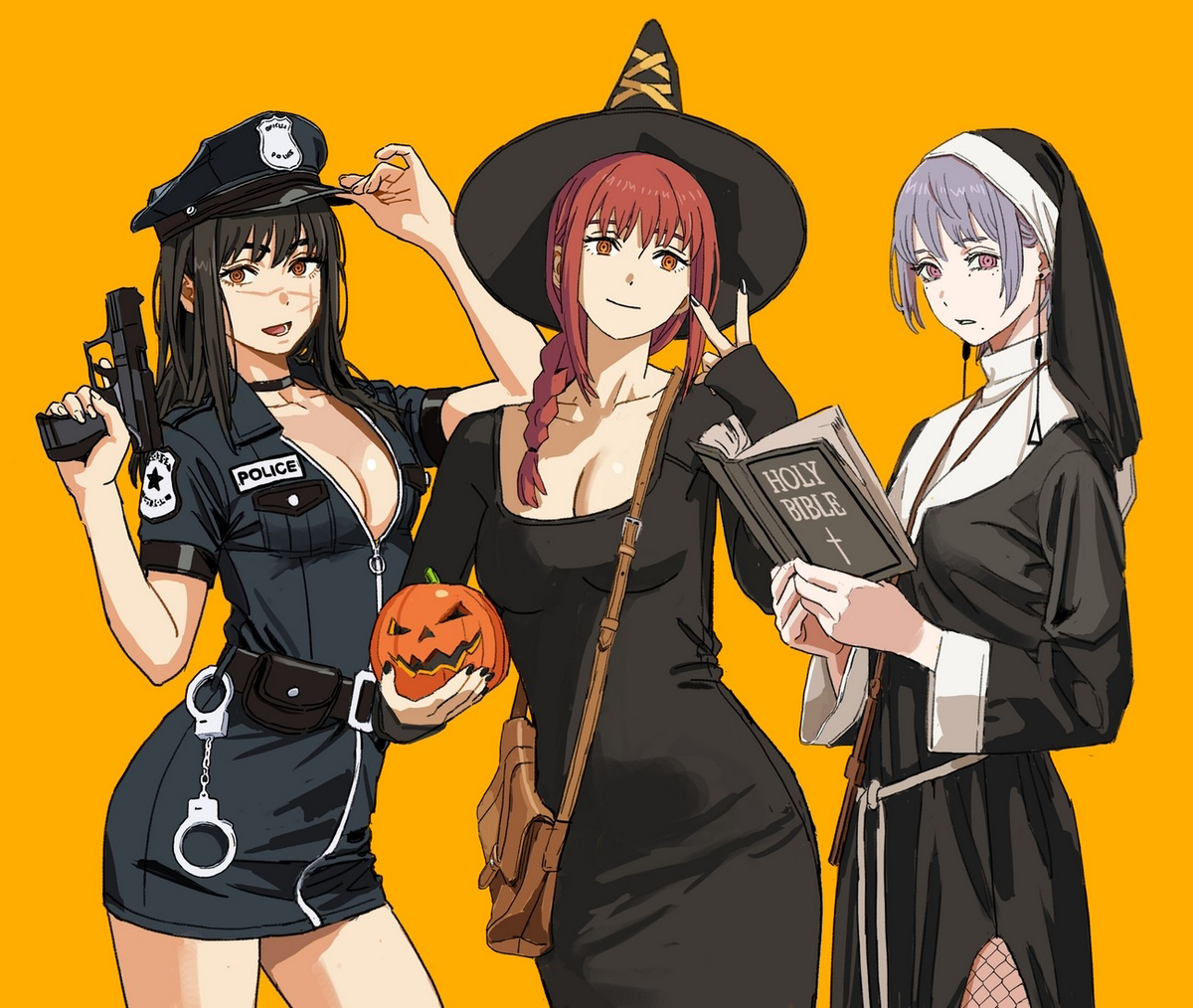 This is a pixiv picture whose title is halloween soon.