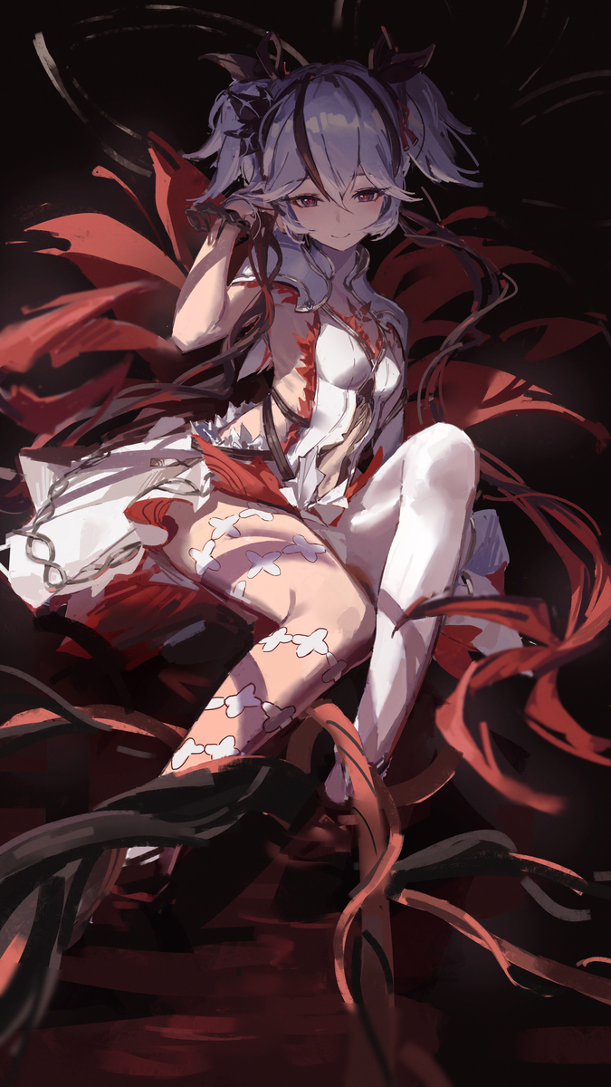 This is a pixiv picture whose title is 椿.