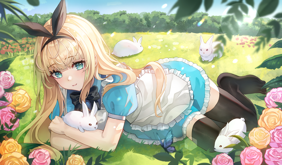 This is a pixiv picture whose title is Alice.