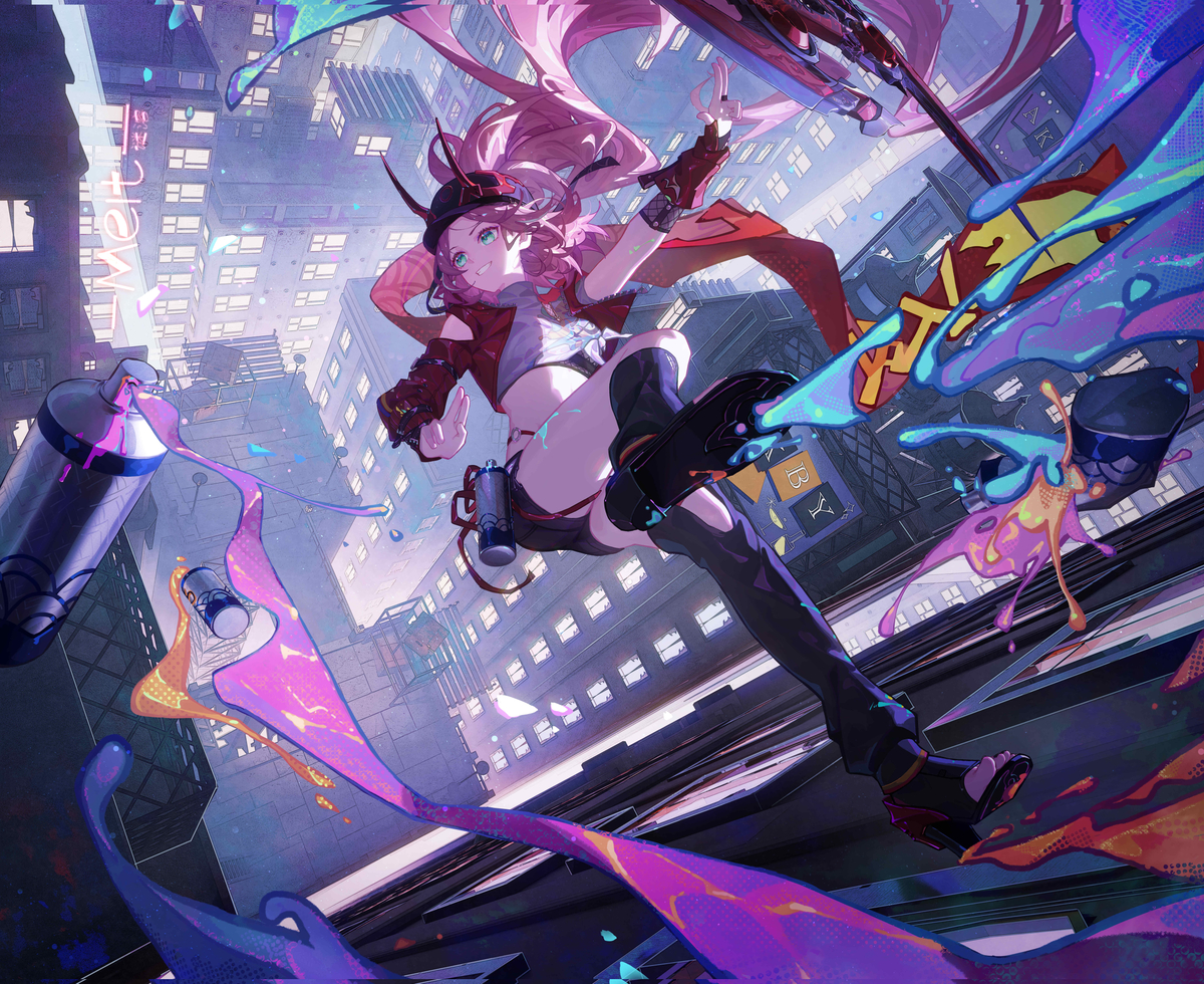 This is a pixiv picture whose title is 忍法缭乱！.
