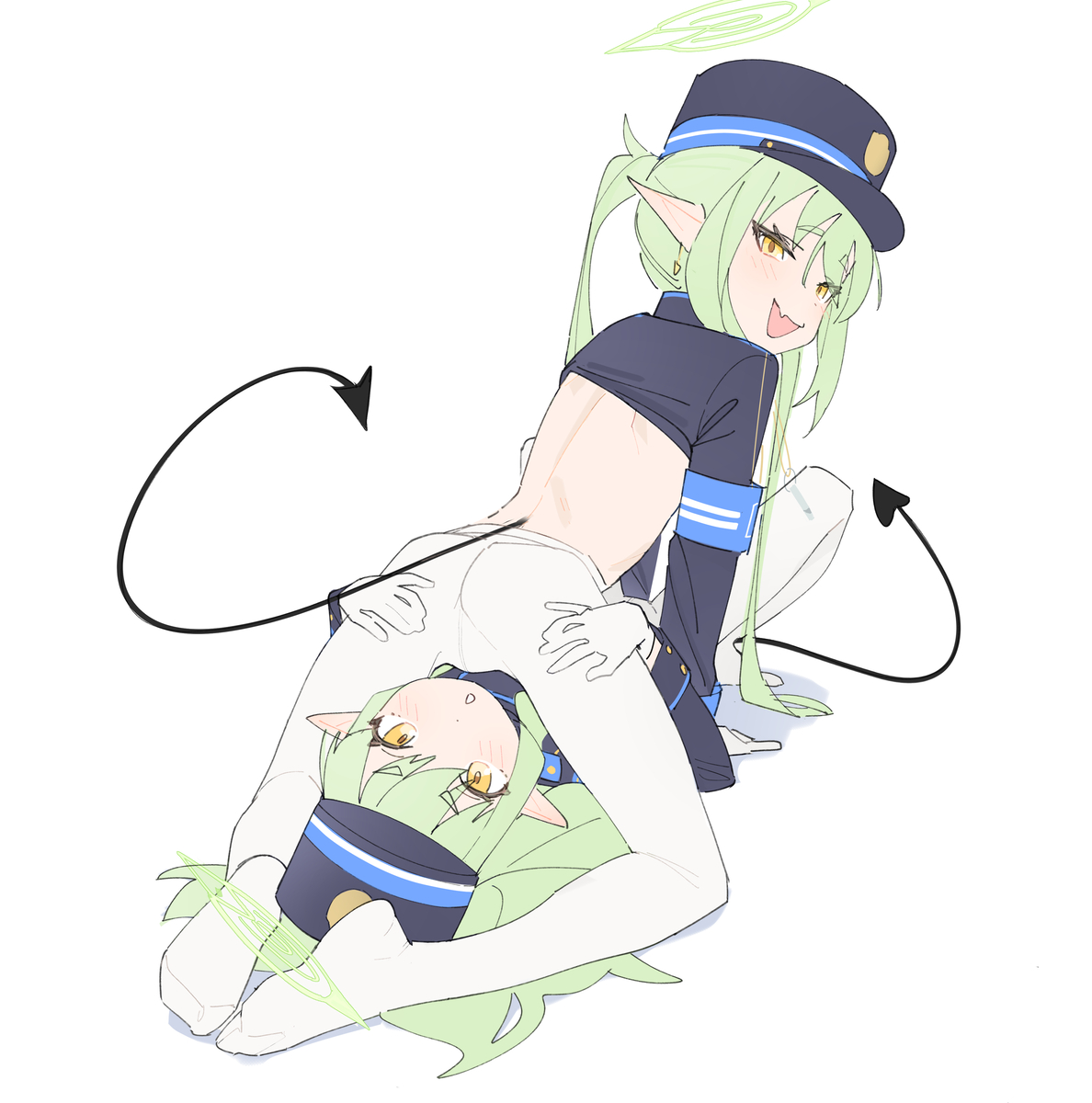 This is a pixiv picture whose title is シュポガキ.