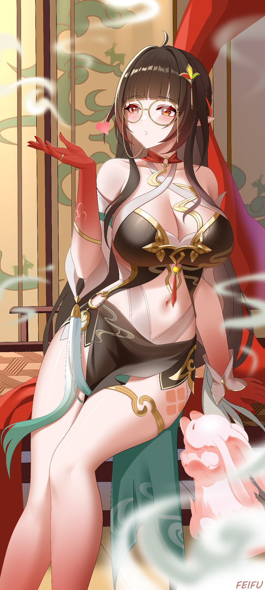 This is a pixiv picture whose title is 灵砂！.