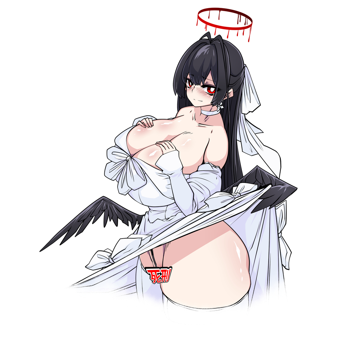 This is a pixiv picture whose title is 블아 ) 드레스 츠루기.