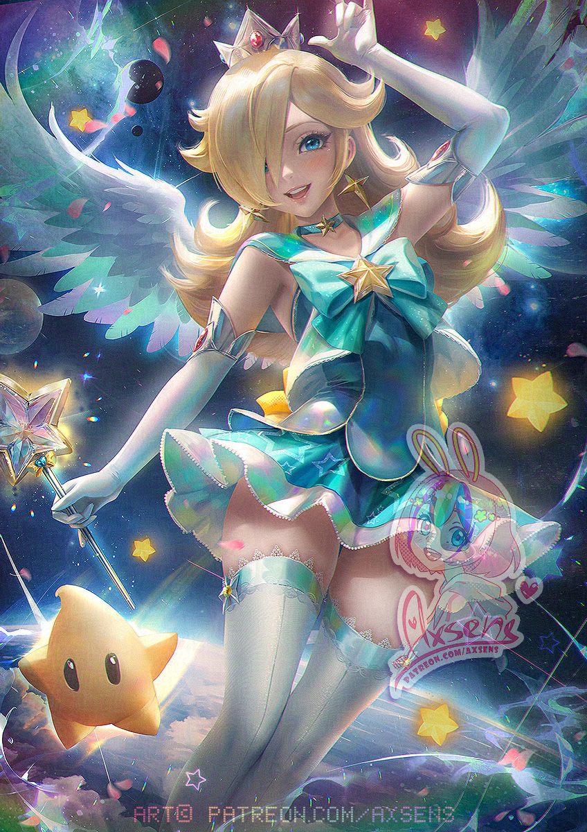 This is a pixiv picture whose title is セーラーロゼッタ/ Sailor Rosalina.
