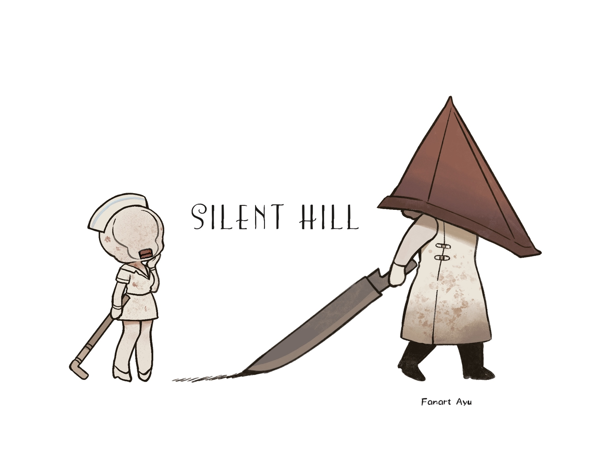 This is a pixiv picture whose title is SILENT HILL2.