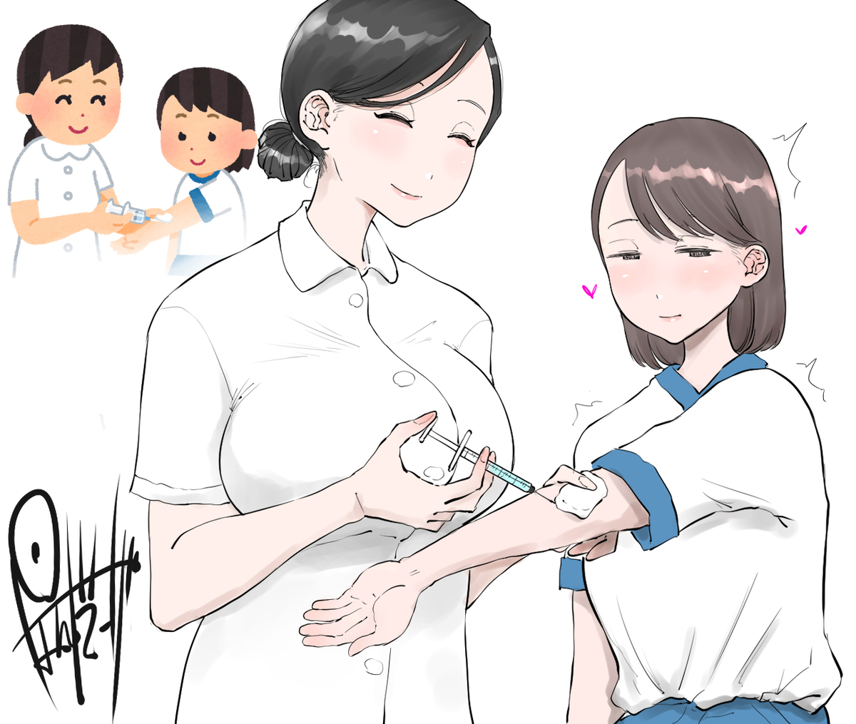 This is a pixiv picture whose title is いらすとやチャレンジ.